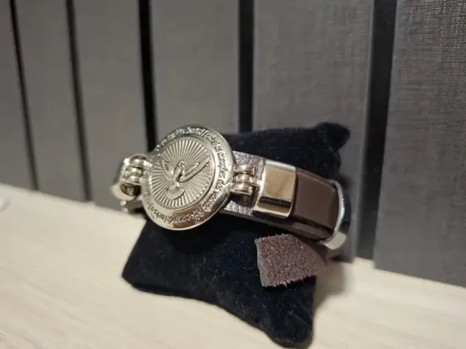 Pulseira Masculina em Couro