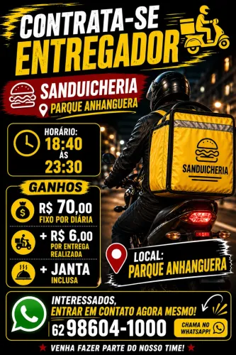 CONTRATA-SE ENTREGADOR