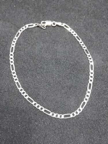Pulseira Masculina De Prata 925 Maciça Elo 3x1 Legítima