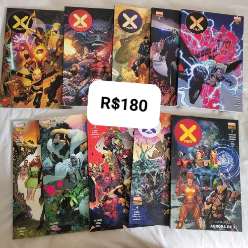 hqs x-mem fase krakoa, volumes 1 ao 10 lote