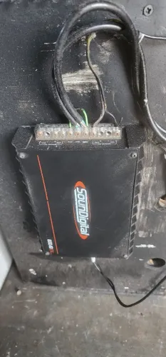 CAIXA DE SOM 2 12 450W + CORNETA + PONTENCIA DIGITAL 800W