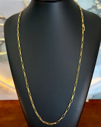 Cordão de ouro Cartier oco com 7g