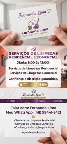 Serviços de limpezas residencial e comercial
