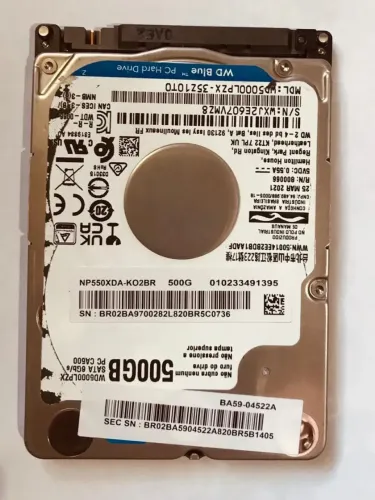 Hd de Notebook 500 Gbs