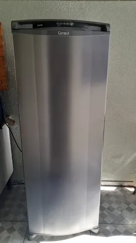Refrigerador Consul Frost Free 337 Litros Inox Espaço Extra Frio CRB39MK 220 Volts