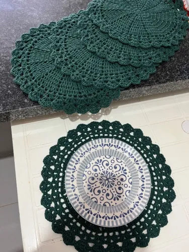 sousplat de crochê, inspiração copa