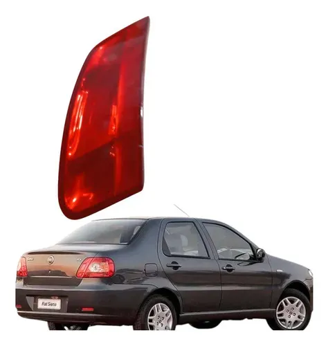 Lanterna Tampa Traseira Direita Fiat Siena 2005 A 2009 Direito/passageiro Vermelho