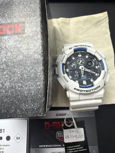 Novo G-Shock GA-100B c/NF e garantia