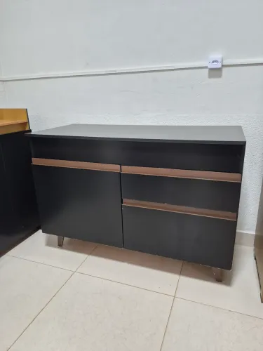 Balcão de cozinha grande 2 portas e 1 gaveta