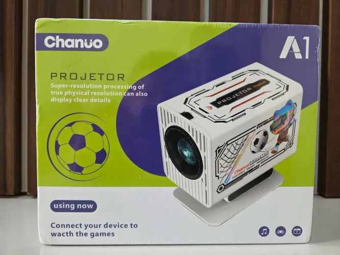 Projetor Mini Portátil Chanuo A1 Com IA Suporte a Espelhamento Novo Lacrado