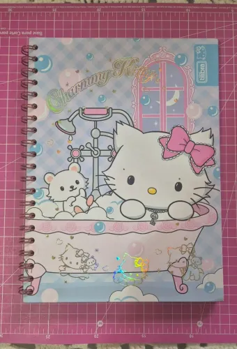 Caderno Charmmy Kitty Hello Kitty Tilibra vintage 1 matéria 96 folhas