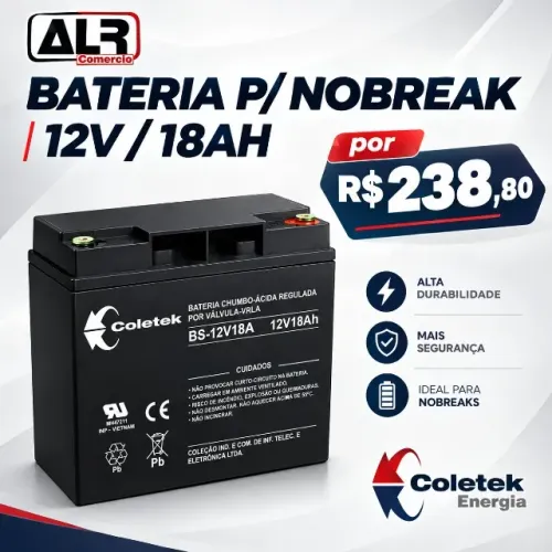 BATERIA SELADA NOBREAK 12V 18AH COLETEK