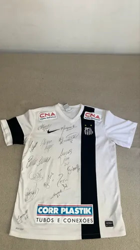 Camisa Santos Autografada Retrô