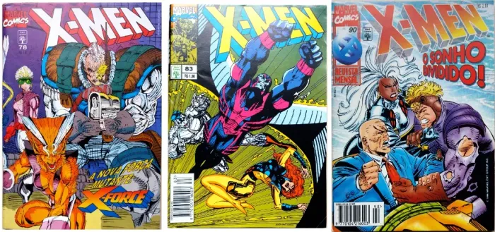X-Men, 1ª série nºs 78, 83 e 90 (Abril) [1995-1996] - Preço por unidade c/ frete incluso.