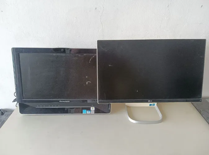 Computador All One LG e Lenovo precisa substituir a tela.Leia descrição