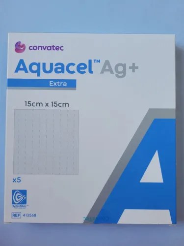 Aquacel Ag+ Extra 15cm X 15cm 5 unid Convatec