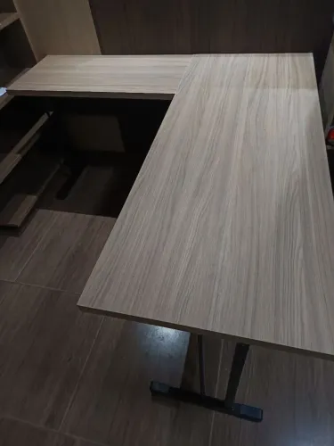 Mesa L escritório 150x150x60 sem gaveta entregamos com frete
