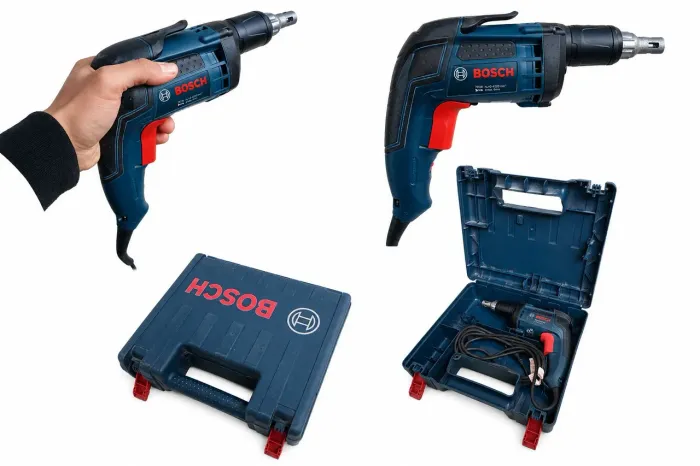 Parafusadeira para Drywall Bosch GSR 6-45 TE 701W 110V com Maleta e Bit Philips