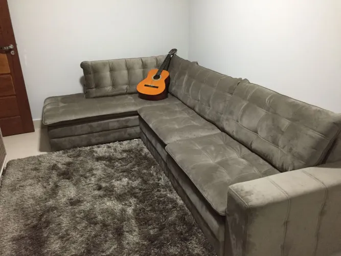 Sofá Retrátil Suede