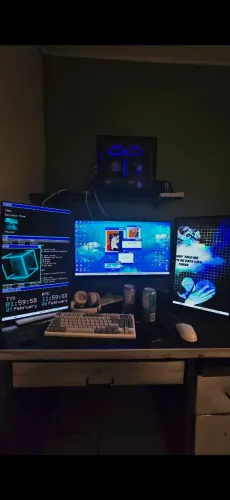 Pc gamer+ Monitor + Mouse  + teclado + controle + microfone 