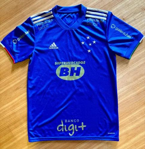Camisa Cruzeiro 2021 - Azul - De Jogo! (Uniforme/Blusa)