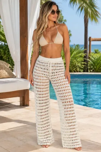 Calça praia na promoção de 90,00 por 35,00