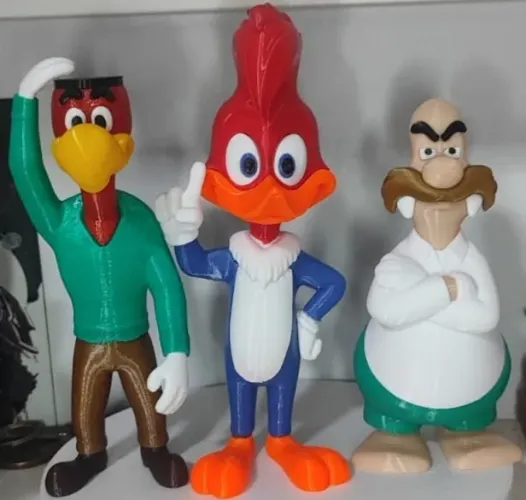 Bonecos Turma Pica-Pau Decorativo Estilo | Personagem Clássico Inspirado | Colecionável Ge