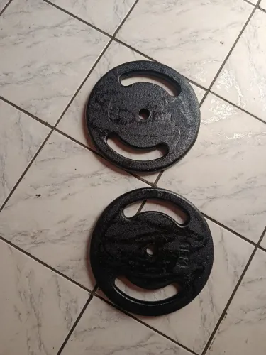Duas anilhas de 15 kilos
