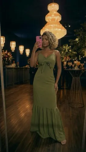 Vestido verde oliva preço de bazar tamanho P