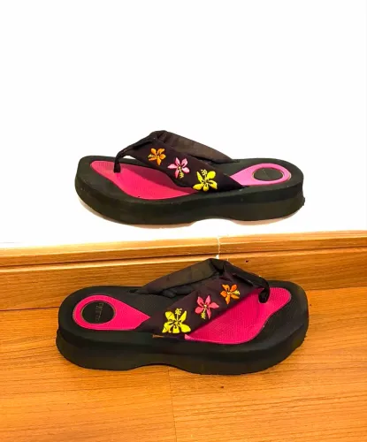 chinelo tamanco plataforma vintage azaleia anos 2000