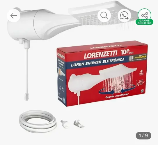 Chuveiro Lorenzetti Loren Shower Ultra Multi