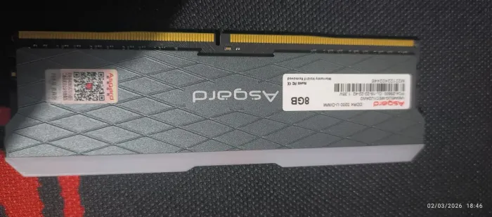 Memória ram Asgard 2x8 RGB 16GB total 