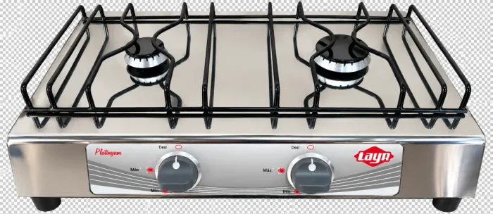 Fogão De Mesa 2 Bocas Platinyum II Inox Layr - NOVO lacrado na caixa