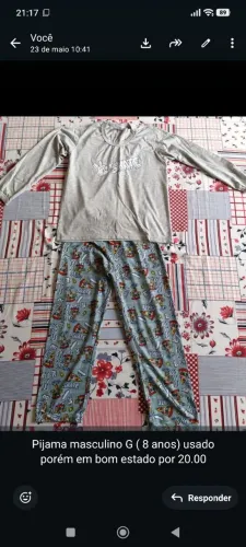Pijamas infantil masculino