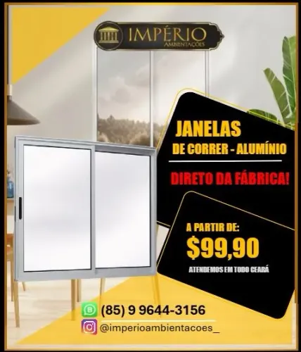 Janelas de correr alumínio em promoção