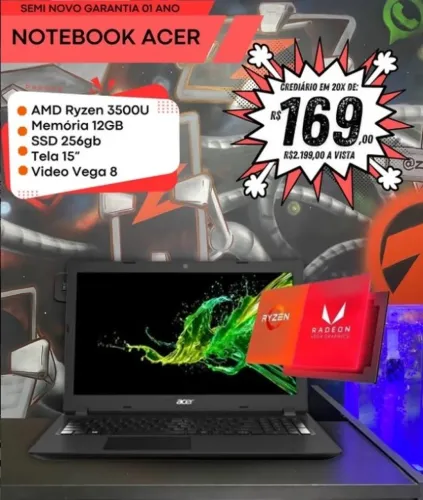 NOTEBOOK ACER RYZEN VEGA 8