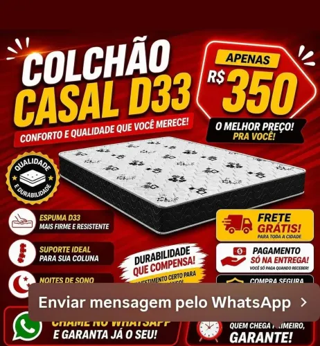 Colchão casal d33