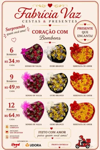 Bombons Sonho de Valsa ou Ouro Branco 