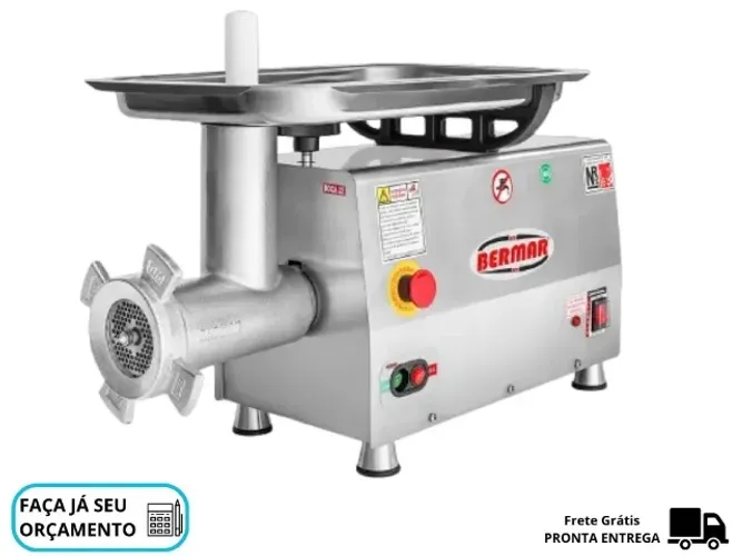 Moedor de Carne Boca 22 Inox Bermar