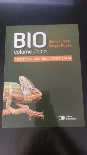 Livro Bio Volume Único editora Saraiva