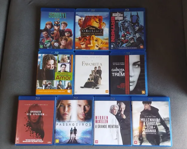 Lote Filmes em Blu-ray