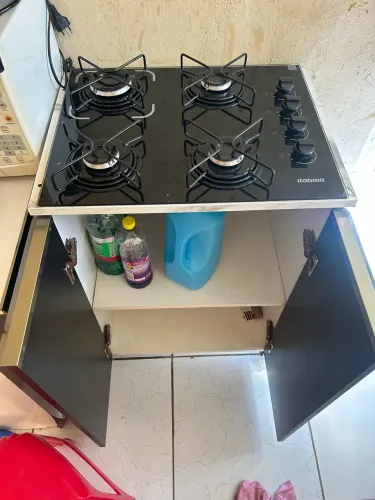 Fogão Cooktop com Móvel já embutido 