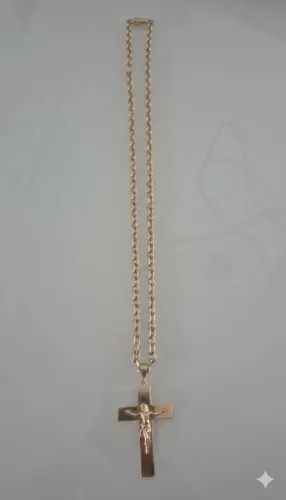 CORDÃO DE OURO - 100 GRAMAS - 75CM