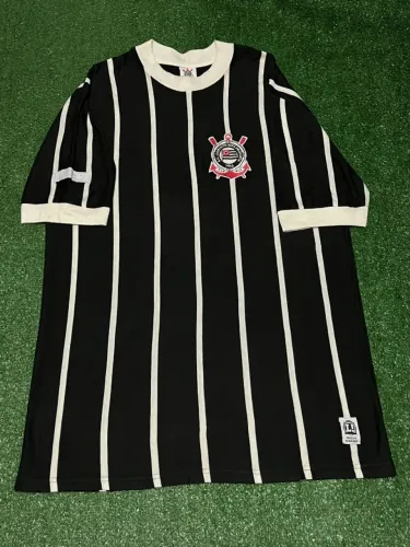 Camisa Corinthians Home 1977 Retrô Coleção Histórica Jornal Lance