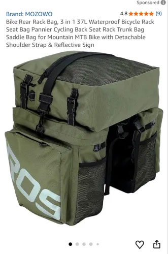 Bolsa viagem para bike 35 Lt , impermeável já vem com suporte