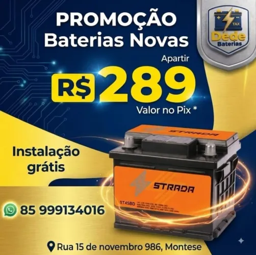Baterias em promoção 