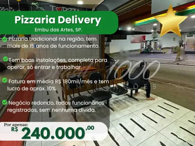 Pizzaria Delivery em Embu das Artes, SP. (Cod. 109507)