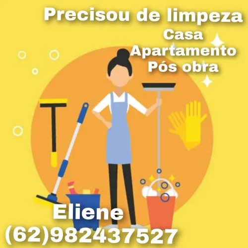 Faço faxina limpeza e organização mais informações no pv