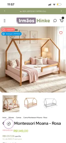 Cama casinha montessori