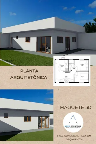 Planta baixa / Maquete 3D a partir de R$600